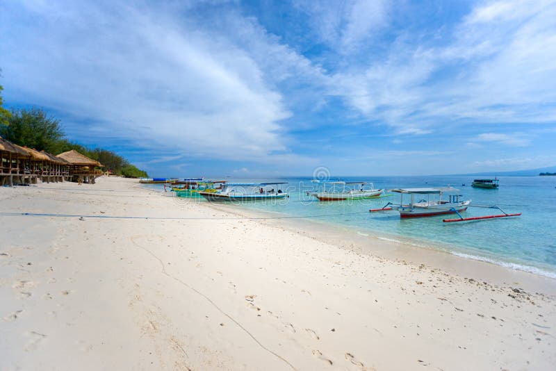 Belle mer chez Gili Meno, Indonésie. images stock Belle mer chez Gili Meno, Indonésie. images stock