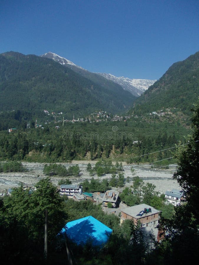 Belle scène de paysage de Manali photo stock Belle scène de paysage de Manali photo stock