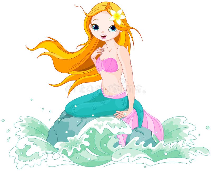 Belle sirène illustration stock Belle sirène illustration stock
