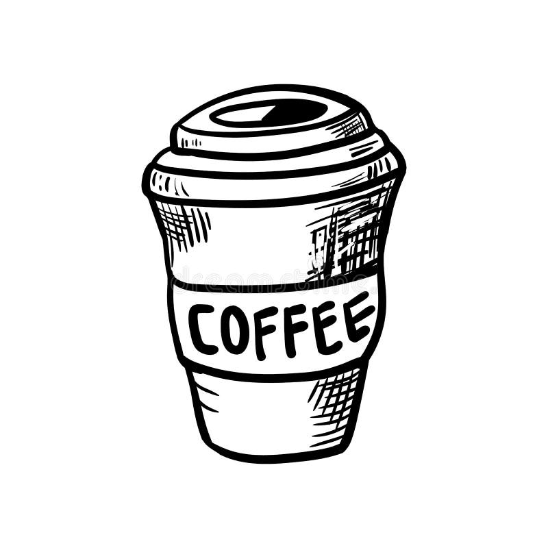 Belle tasse tirée par la main de mode d'icône de café Blac tiré par la main illustration de vecteur Belle tasse tirée par la main de mode d'icône de café Blac tiré par la main illustration de vecteur