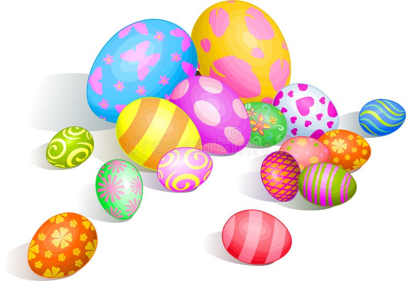Belle uova di Pasqua illustrazione di stock