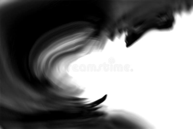 Belle vague d'ombre et d'espace de conception vide légère en noir et blanc image stock