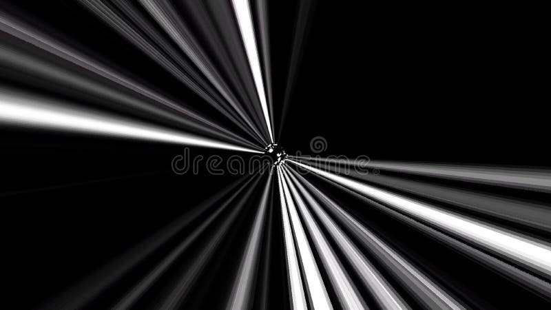Belle vidéo 3d lignes fluides fond abstrait en forme de ligne texture. fluide avec reflet blanc. fond noir rend anim illustration de vecteur