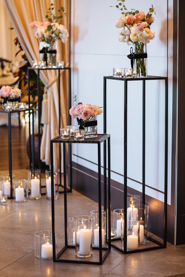 .Beautiful wedding decor arch for the ceremony
