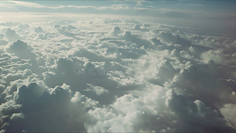 Belle vue aérienne au-dessus des nuages au coucher du soleil belle nuages paysage lever du soleil. aigénéré. clips vidéos