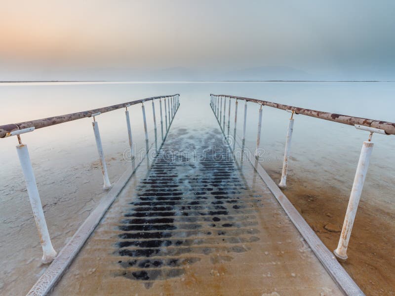 Belle vue sur la mer morte en israël