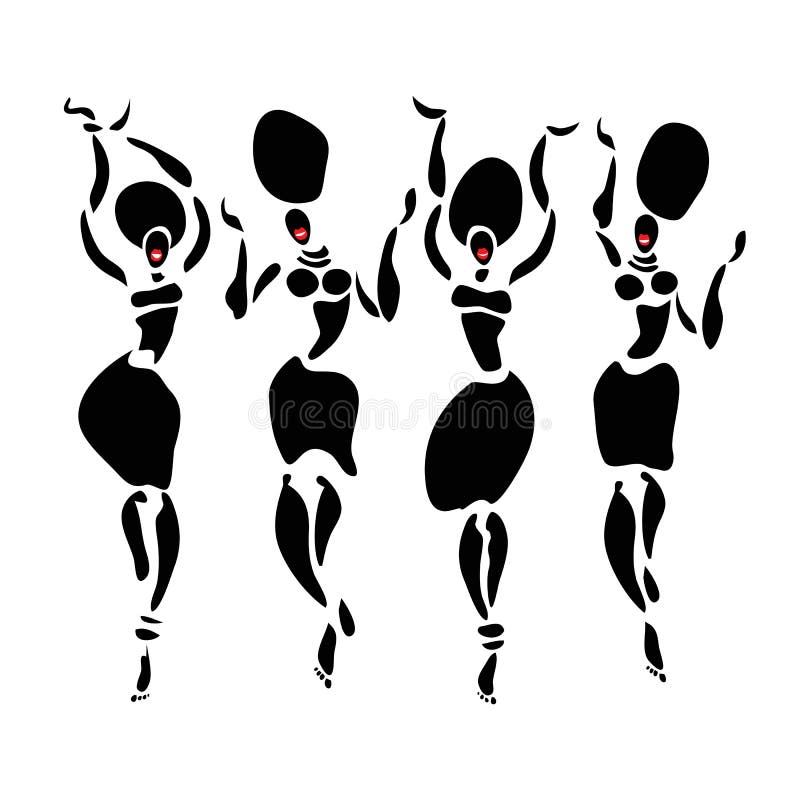 Belles femmes africaines illustration stock Belles femmes africaines illustration stock