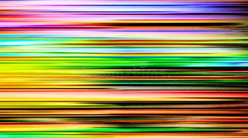 Belles lignes fluides abstraites visuelles du fond 3d horizontales dans une texture multicolore. Fluide avec la réflexion polychro illustration libre de droits