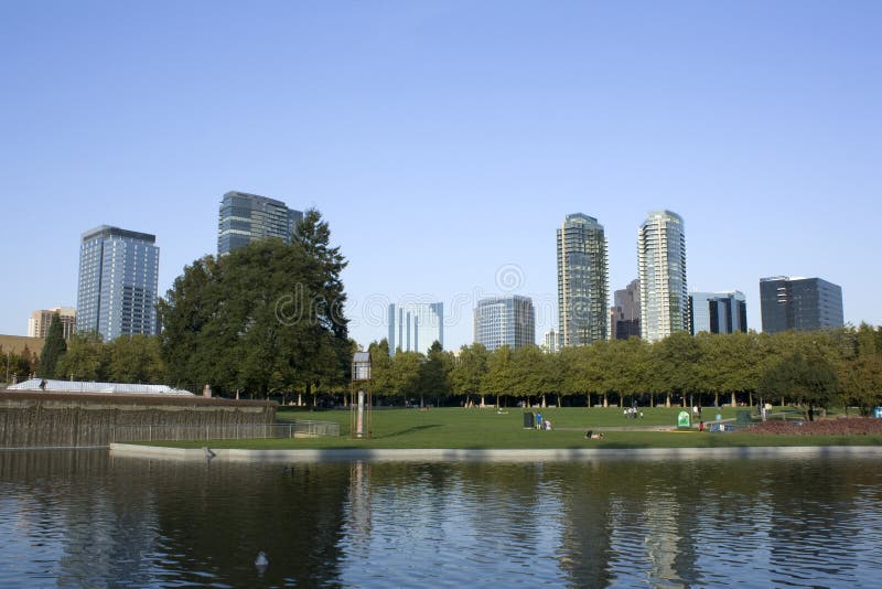Bellevue downtown park stock photo. Image of energy, microsoft - 29685792