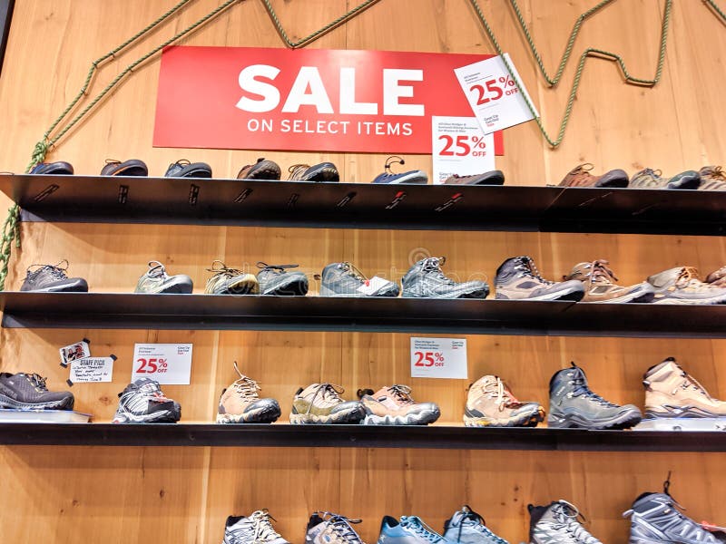 shoes on sale in store