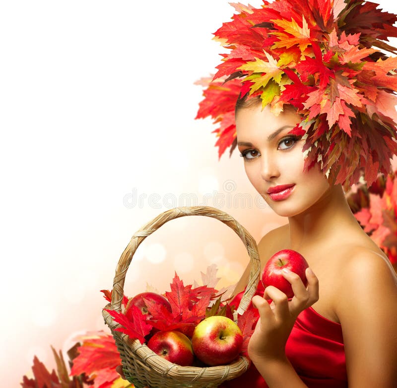 Belleza Autumn Woman imágenes de archivo libres de regalías Belleza Autumn Woman imágenes de archivo libres de regalías
