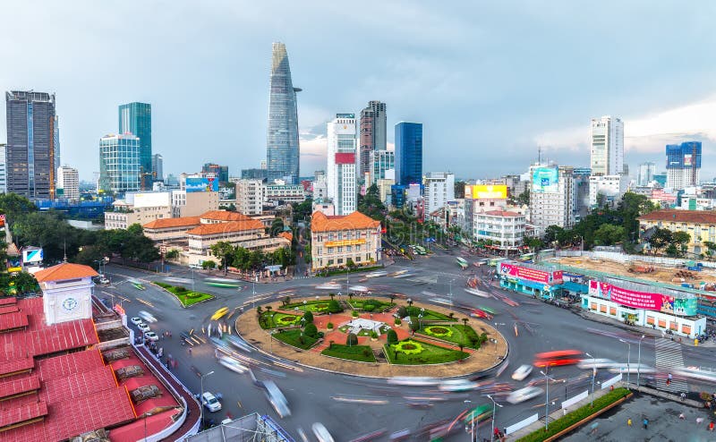 Bellezza pm di Saigon dentro in città immagine stock Bellezza pm di Saigon dentro in città immagine stock