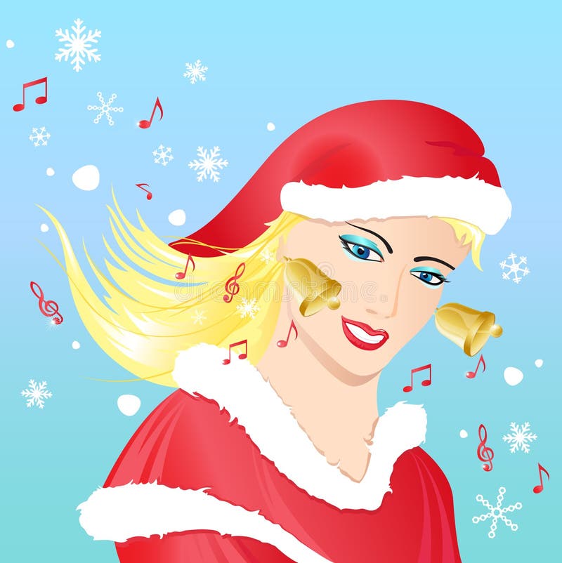 Bell Girl Snow Stock Illustrations 366 Bell Girl Snow Stock