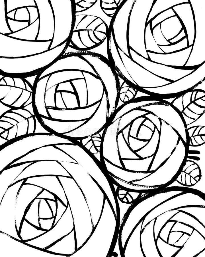 Bello fondo decorativo con le rose illustrazione vettoriale Bello fondo decorativo con le rose illustrazione vettoriale
