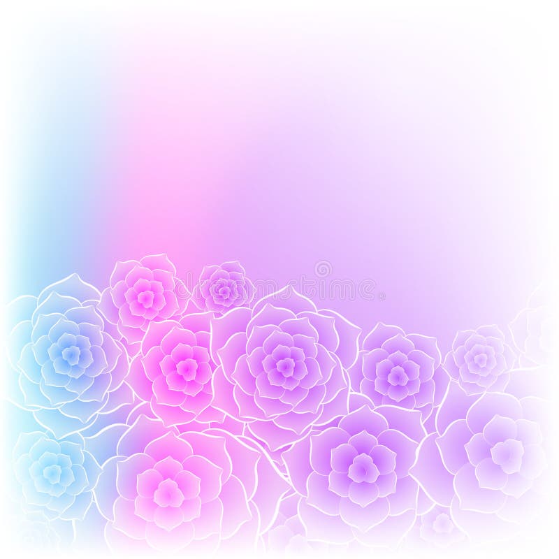 Bello fondo porpora del fiore della rosa di rosa illustrazione vettoriale Bello fondo porpora del fiore della rosa di rosa illustrazione vettoriale