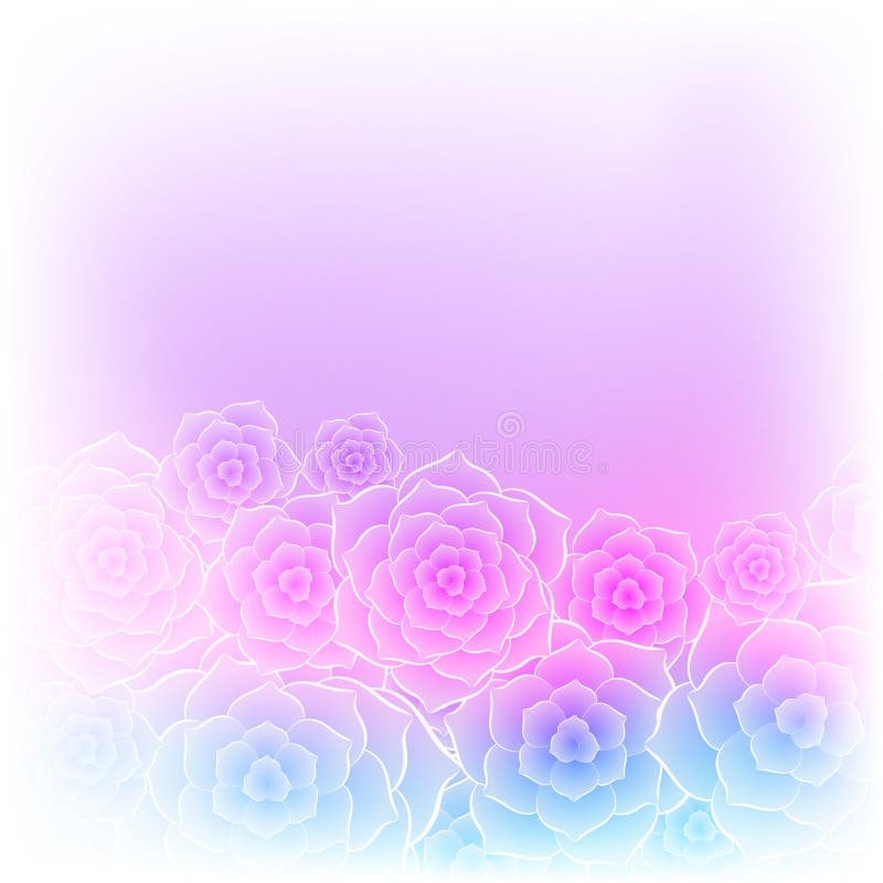 Bello fondo porpora del fiore della rosa di rosa illustrazione di stock Bello fondo porpora del fiore della rosa di rosa illustrazione di stock