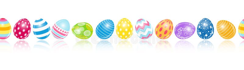 Bello fondo senza cuciture del modello dell'uovo di Pasqua illustrazione di stock