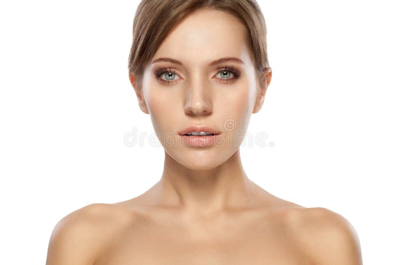 Bellissimo volto di donna fotografie stock