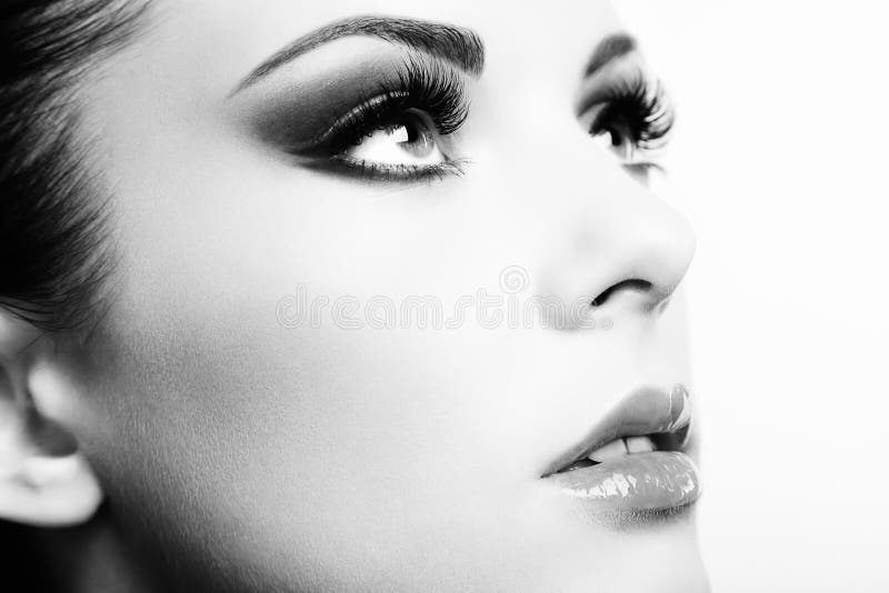 Bellissimo volto di donna fotografia stock libera da diritti