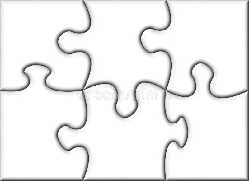 Bello Puzzle Di Puzzle Trasparente in Bianco Illustrazione di Stock -  Illustrazione di lussuoso, elemento: 13322725