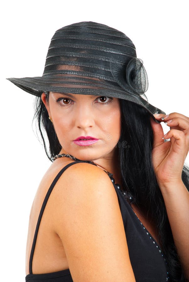 Bello ritratto della donna elegante fotografia stock libera da diritti Bello ritratto della donna elegante fotografia stock libera da diritti