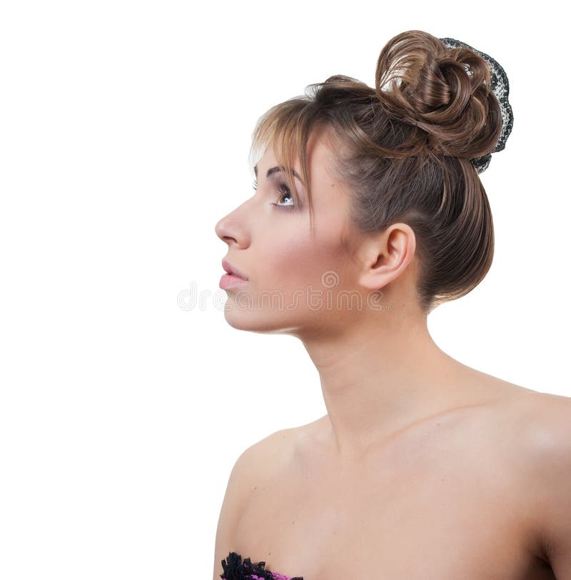 Bello ritratto dello studio di giovani donne fotografie stock Bello ritratto dello studio di giovani donne fotografie stock