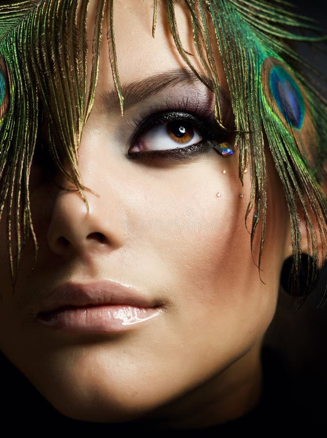 Bello trucco fotografia stock
