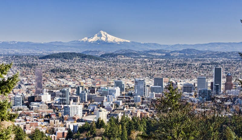 Bello Vista di Portland, Oregon fotografia stock libera da diritti Bello Vista di Portland, Oregon fotografia stock libera da diritti