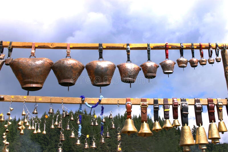 Bells for animals stock photo. Image of meadow, collar 86576750