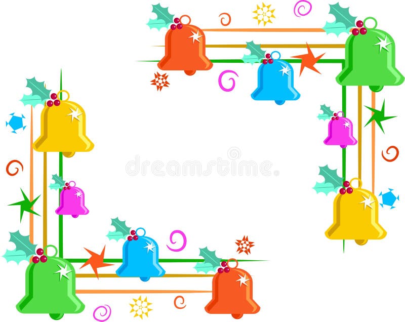 Bells corner borders stock illustration. Illustration of elements 247049