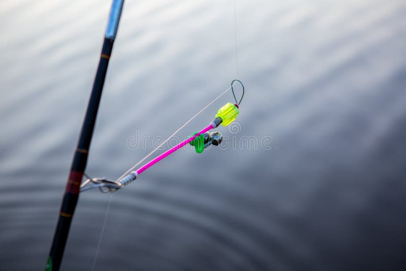 Feeder Fishing Rod on the Stand Stock Image - Image of hunting, recreation:  100576455