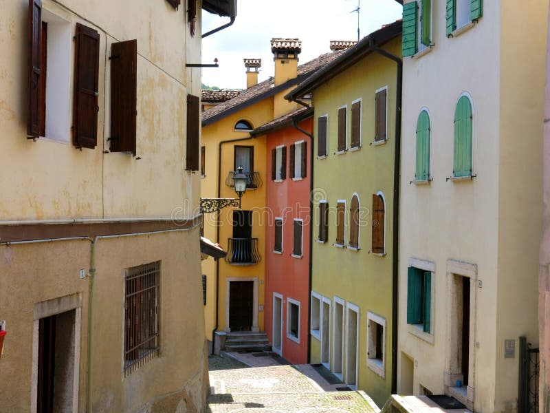 Belluno Historical Street Houses