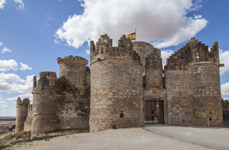 Belmonte Kasteel, Spanje stock afbeelding Belmonte Kasteel, Spanje stock afbeelding
