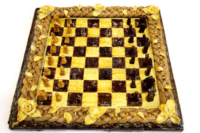 Jogo de xadrez de chocolate