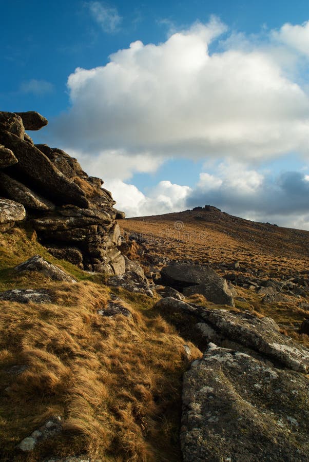 Belstone Tor Dartmoor Devon Stock Photo Image of rugged, clouds 25228580