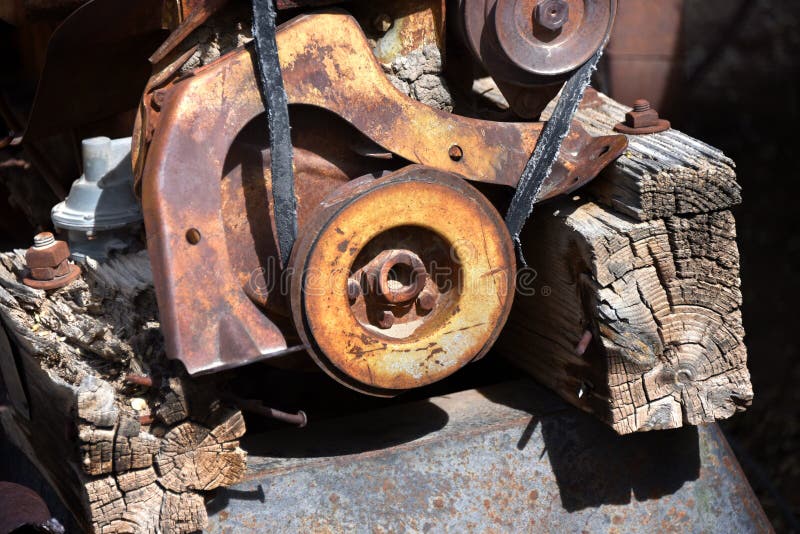 Belt driven Wheel royalty free stock photos