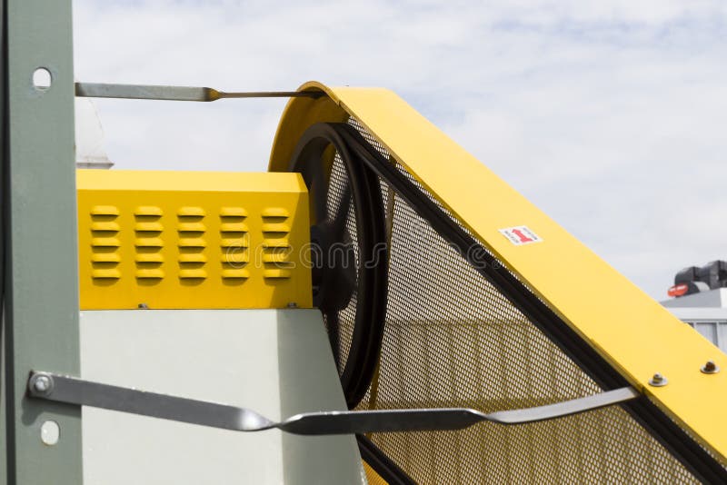 Belt Guard Safety Protection of Motor Stock Image Image of design