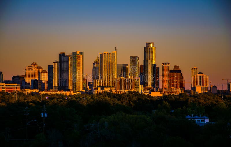 Belt of Venus over Austin Best city in Texas