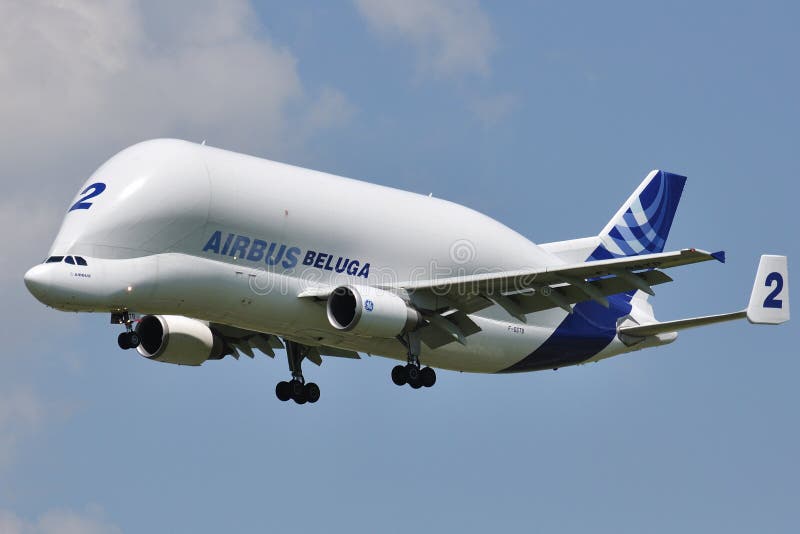 Beluga del Airbus A300-600ST immagini stock