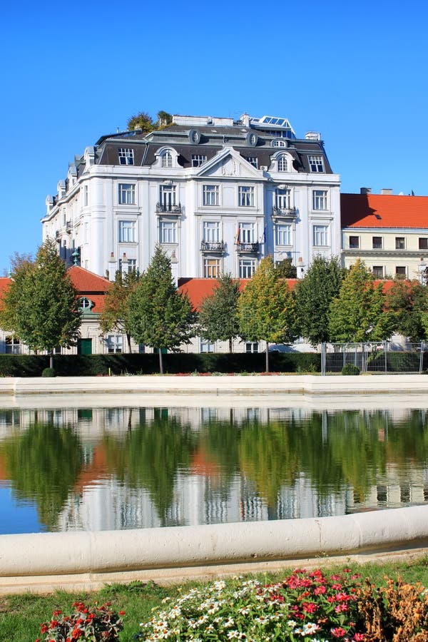 Belvedere garden stock image. Image of park, european 21604873