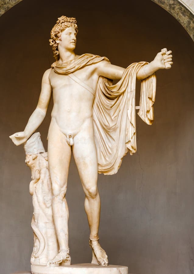Belvederen Apollo - staty i Vaticanenmuseum