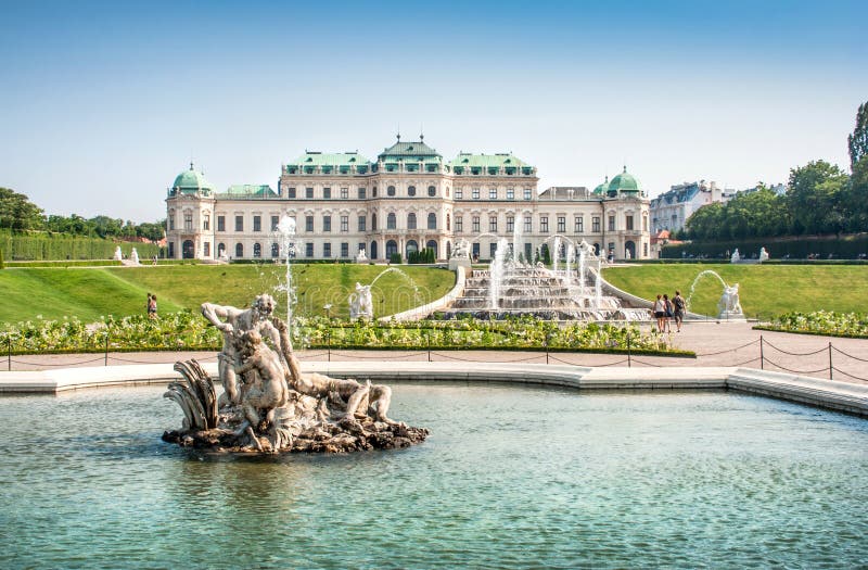 Belvédère célèbre de Schloss à Vienne, Autriche