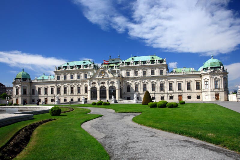 Pałac Belvedere. Wiedeń obrazy stock