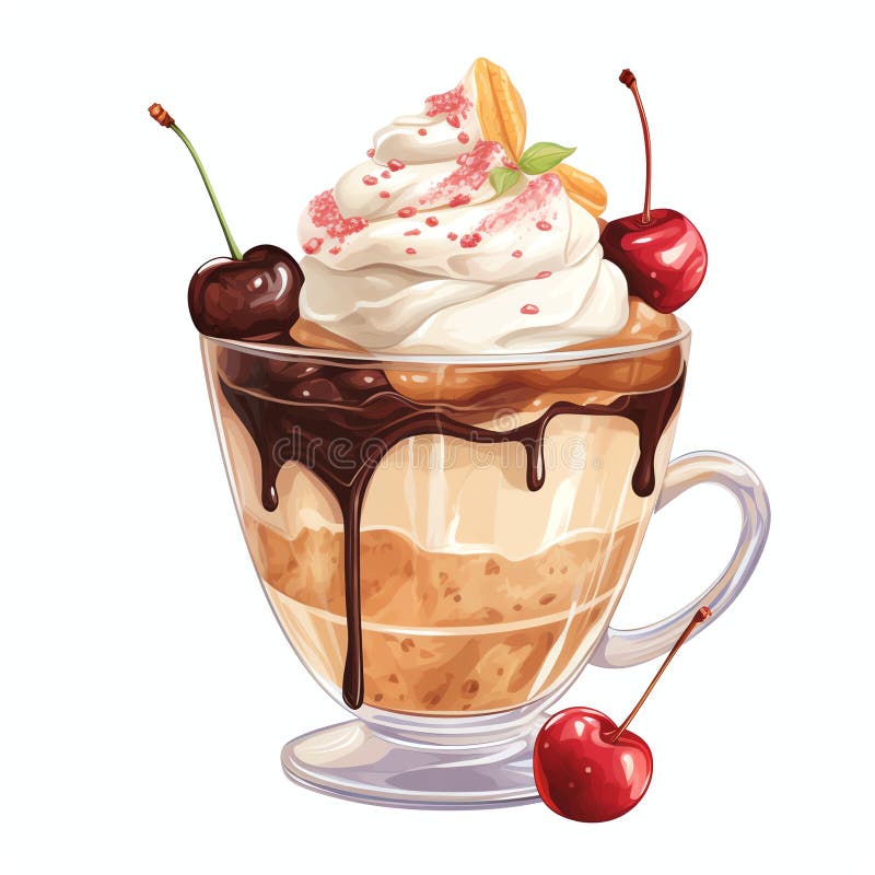 Belysning av vackert kaffegrädda. Detta är en ai-genererad bild av en vacker bild av kaffepistelet.