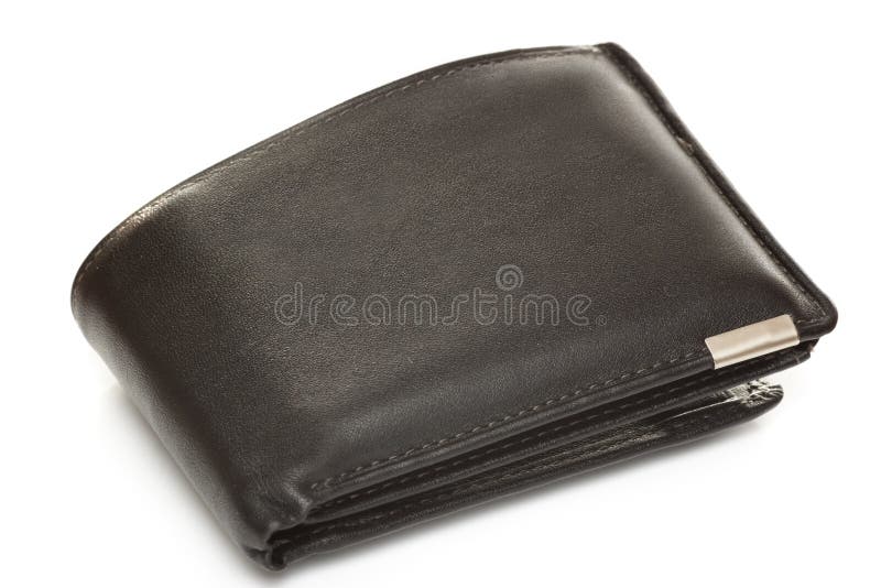 Heren leren portemonnee royalty-vrije stock foto's