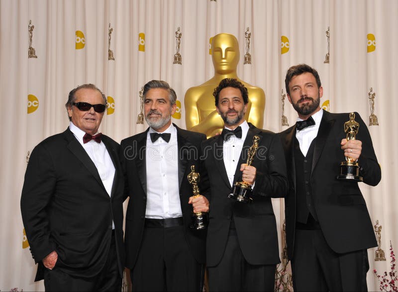 Ben Affleck, George Clooney fotografie stock Ben Affleck, George Clooney fotografie stock