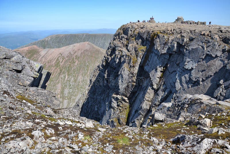 Ben Nevis toppmöte arkivfoto