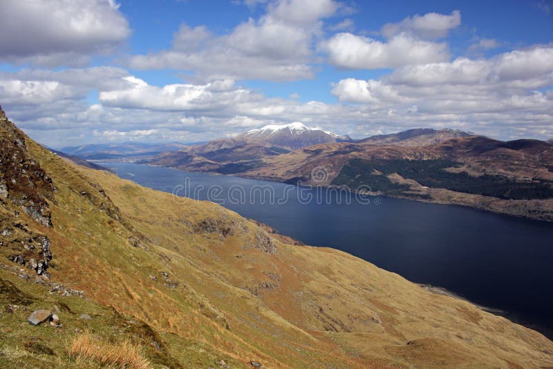 Ben Nevis und Loch Linnhe, Schottland stockfotos Ben Nevis und Loch Linnhe, Schottland stockfotos