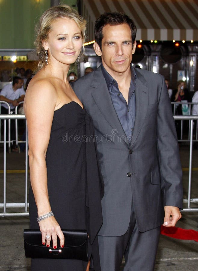 Ben Stiller and Christine Taylor attend the Los Angeles Premiere of The Heartbreak Kid held at the Mann Village Theater in Westwood, California, United States on September 27, 2007.