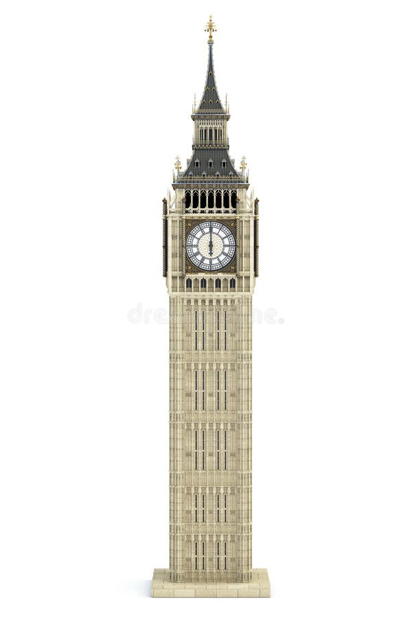 Ben Tower grande el símbolo arquitectónico de Londres, de Inglaterra y de GR